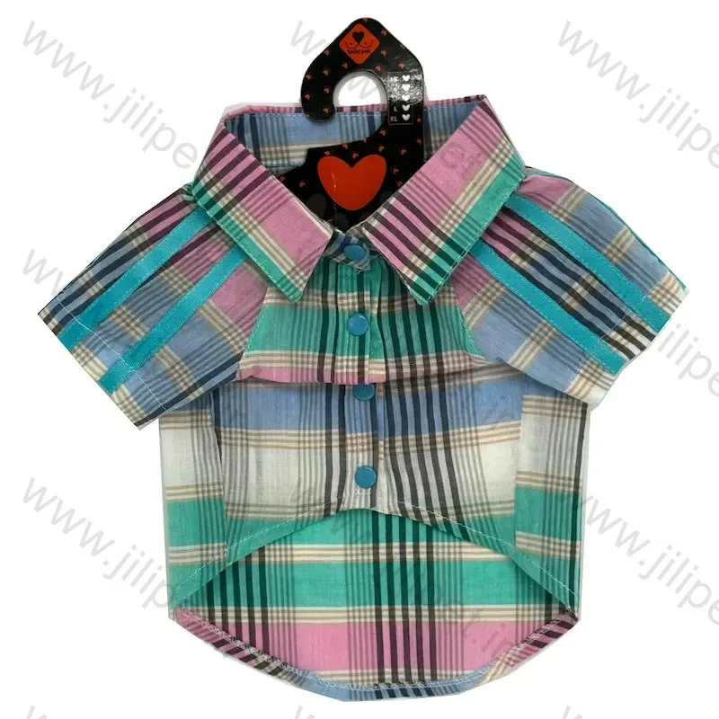 پیراهن سگ نر طرح چهارخونه XL